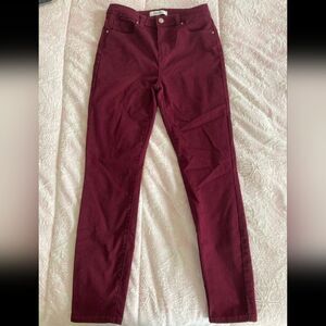 Zenana Outfitters Deep Red Skinny Jeans